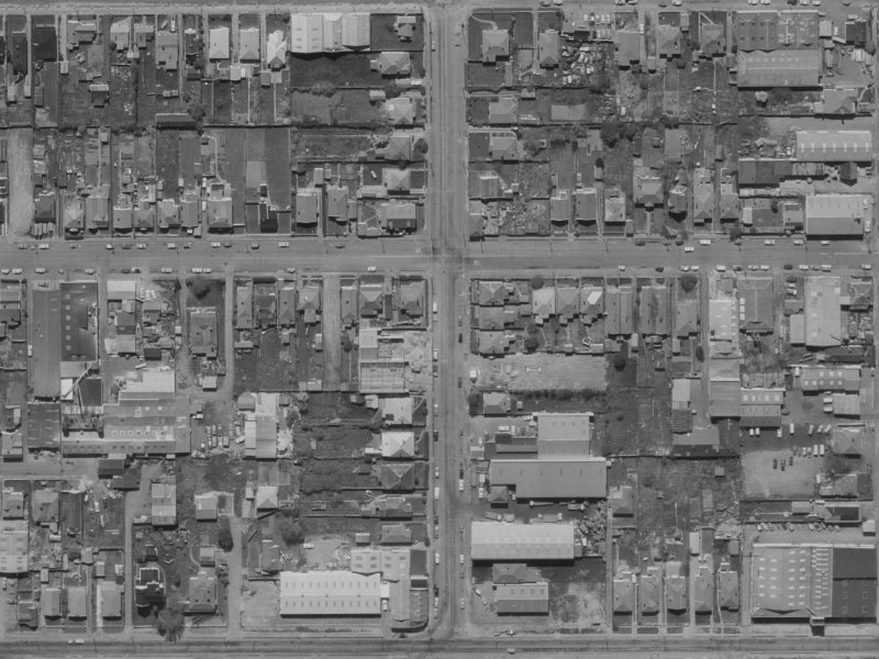 25 Gasson Street from the air, 1970-1974