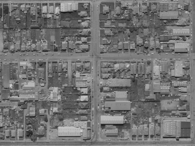 30 Gasson Street from the air, 1970-1974
