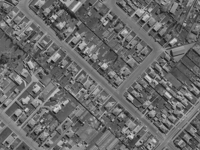 33 Wildberry Street from the air, 1970-1974