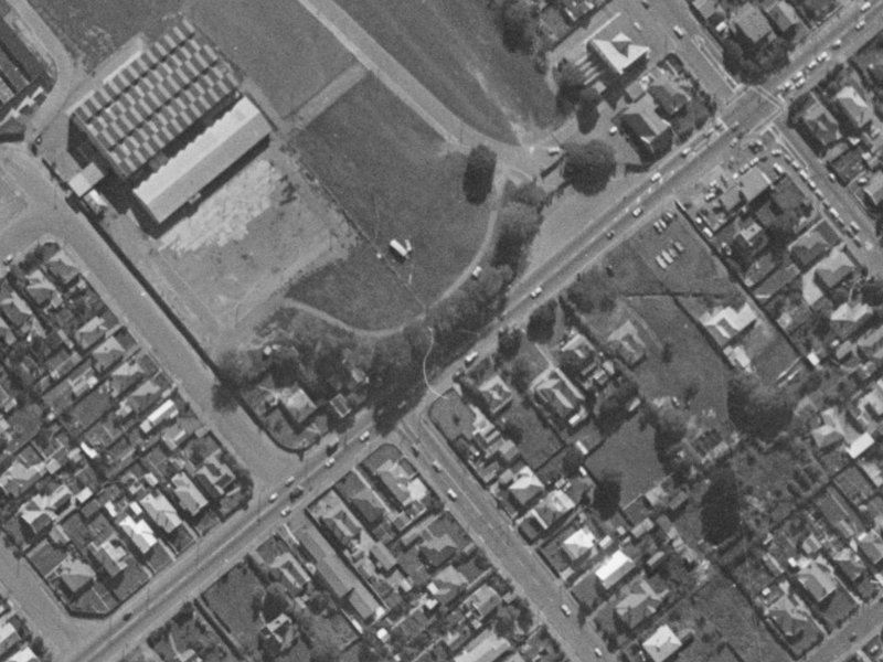 17 Parade Ct from the air, 1970-1974