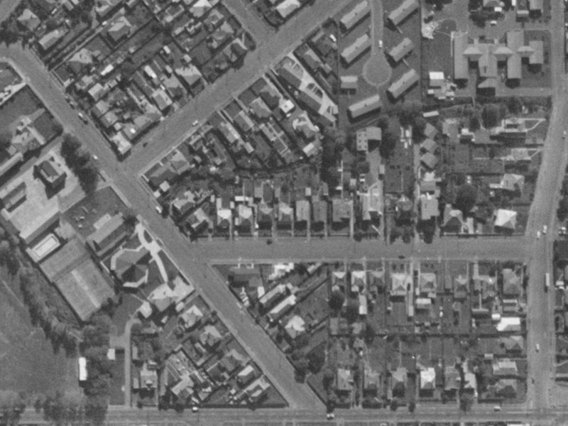 13 Macaulay Street from the air, 1970-1974