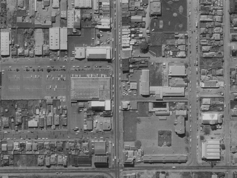 373 Colombo Street from the air, 1970-1974