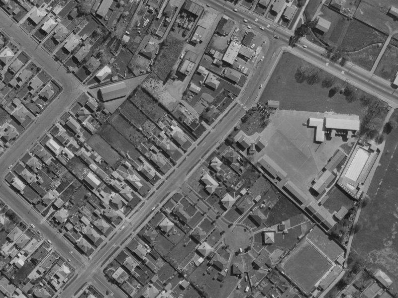 14 Hopkins Street from the air, 1970-1974