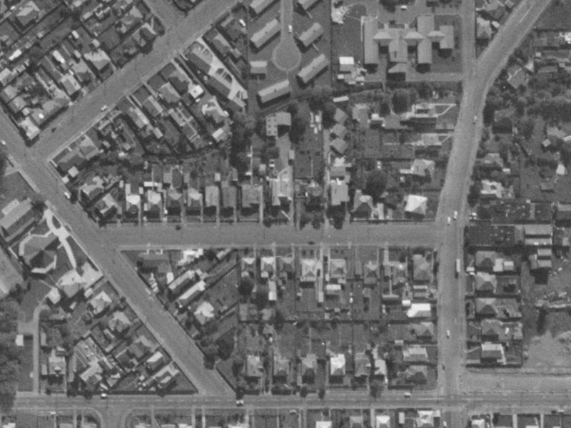 23 Macaulay Street from the air, 1970-1974
