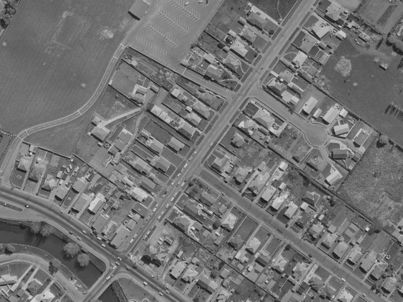 21B Hargood Street from the air, 1970-1974