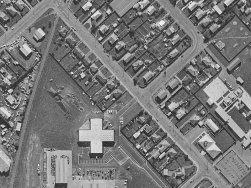 22 Amyes Road from the air, 1970-1974