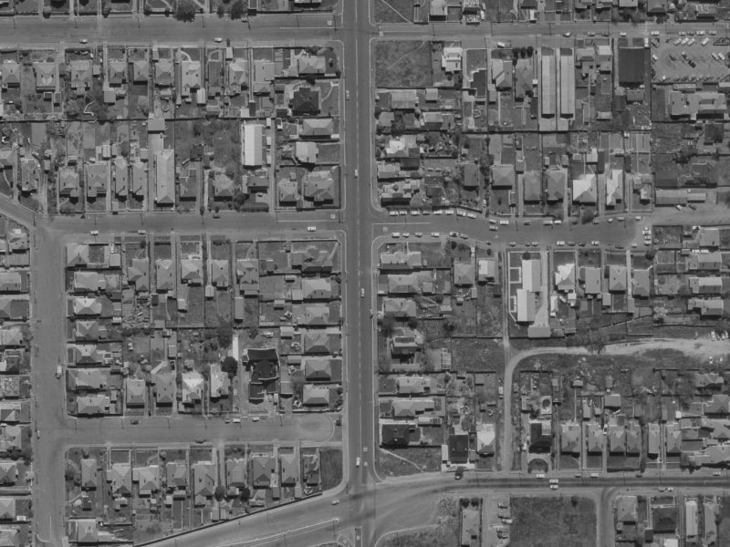 50 Antigua Street from the air, 1970-1974