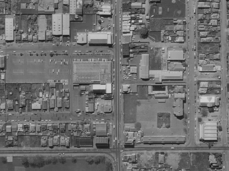 356 Colombo Street from the air, 1970-1974