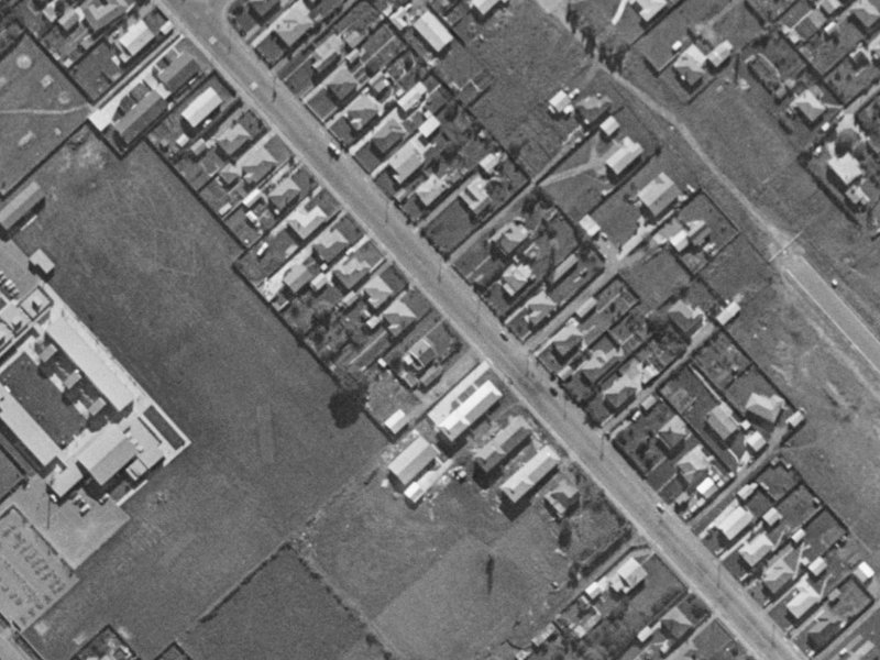 48 Brynley Street from the air, 1970-1974
