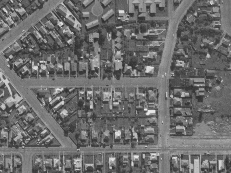 26A Macaulay Street from the air, 1970-1974