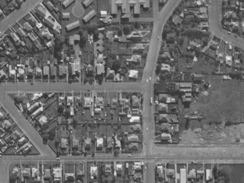 38 Macaulay Street from the air, 1970-1974