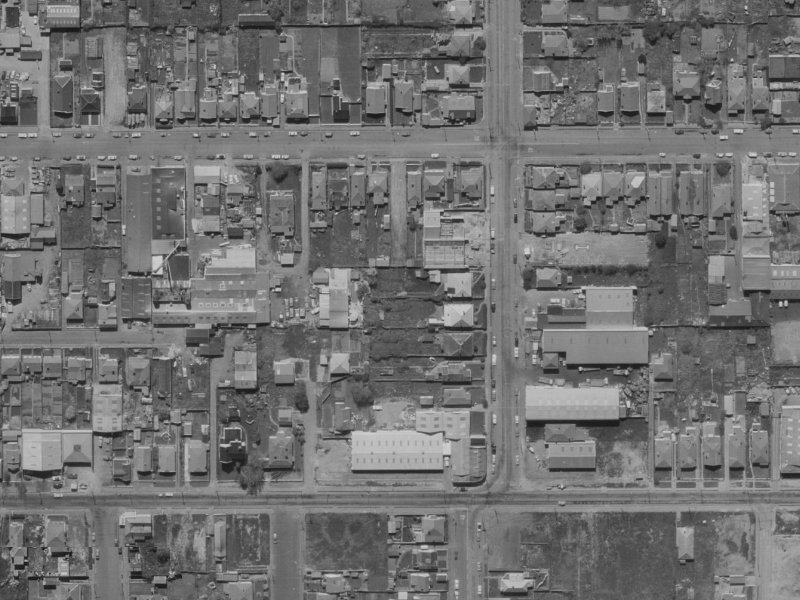 19 Gasson Street from the air, 1970-1974