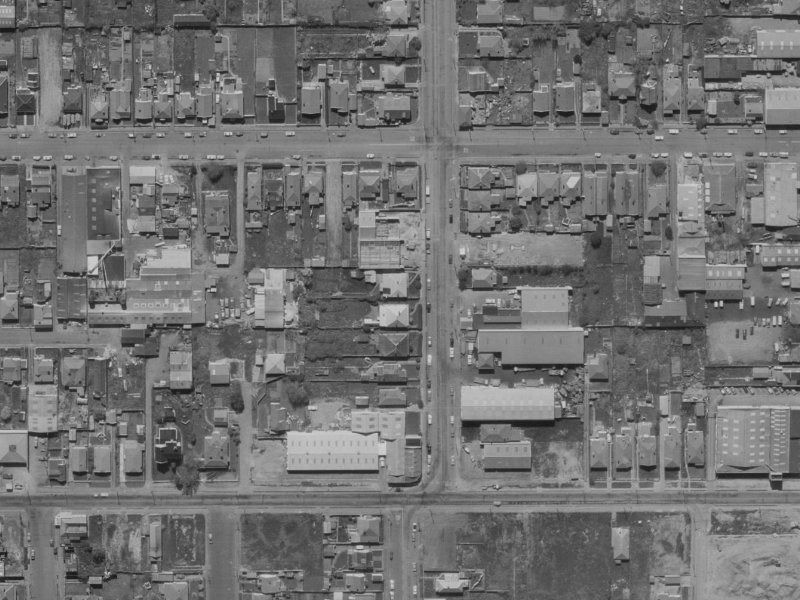 17 Gasson Street from the air, 1970-1974