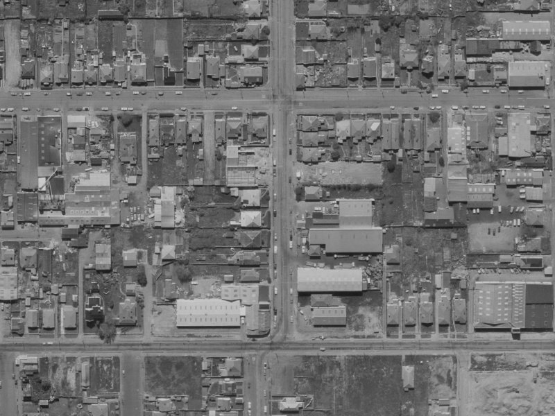 21 Gasson Street from the air, 1970-1974