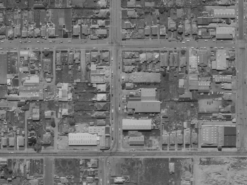 24 Gasson Street from the air, 1970-1974