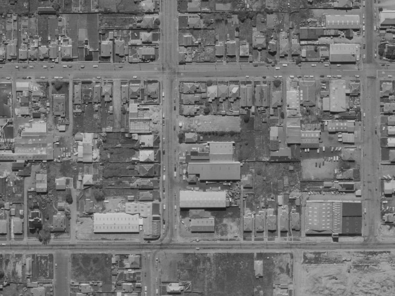 22 Gasson Street from the air, 1970-1974