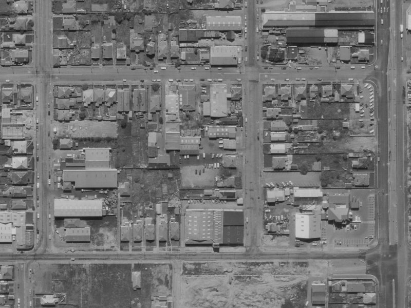 21 Brisbane Street from the air, 1970-1974