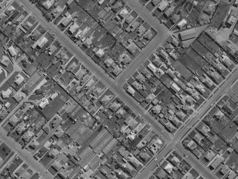 40 Wildberry Street from the air, 1970-1974