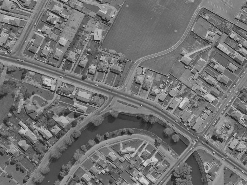 587 Ferry Road from the air, 1970-1974