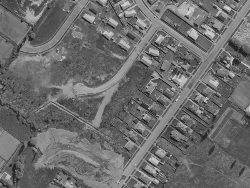 12 Dunoon Place from the air, 1970-1974