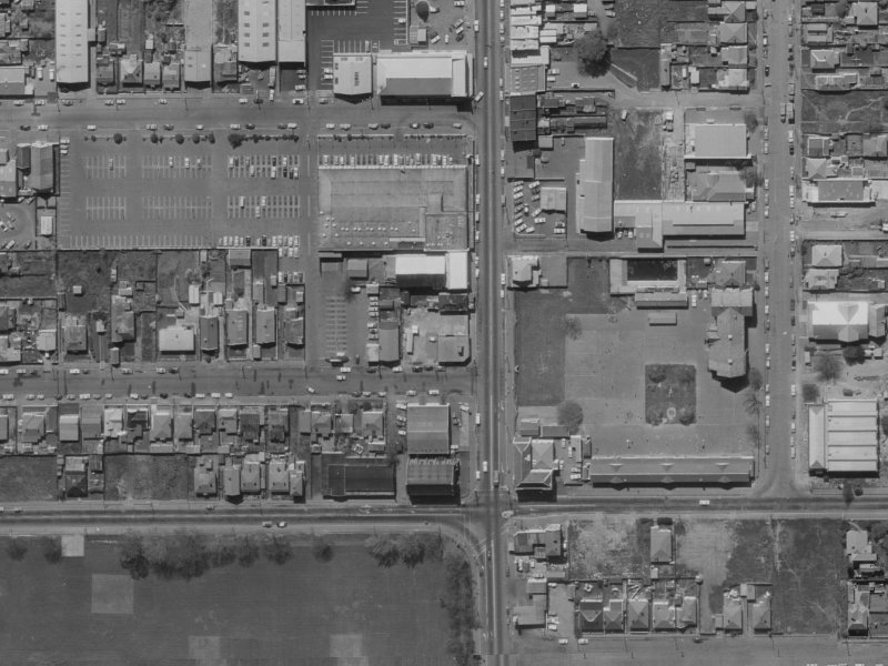355A Colombo Street from the air, 1970-1974