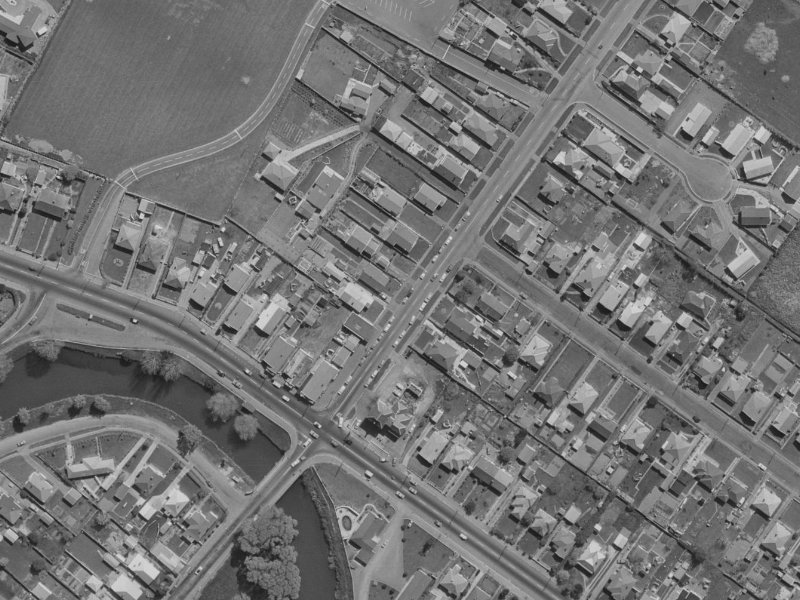 9 Hargood Street from the air, 1970-1974