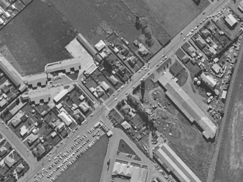 48 Shands Road from the air, 1970-1974