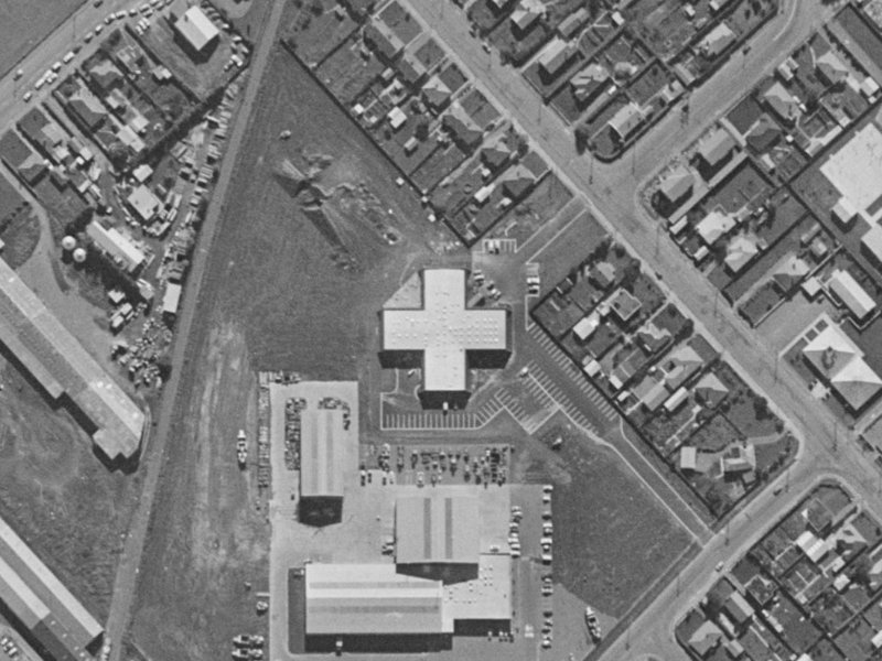 24 Amyes Road from the air, 1970-1974