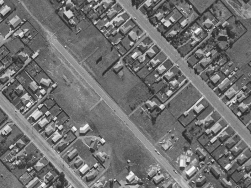 71 Oakhampton Street from the air, 1970-1974