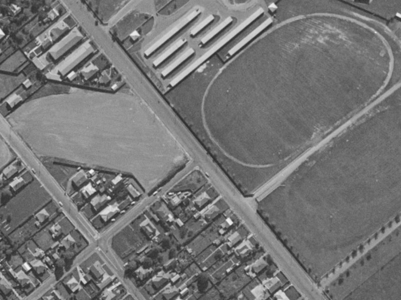 57 Wrights Road from the air, 1970-1974