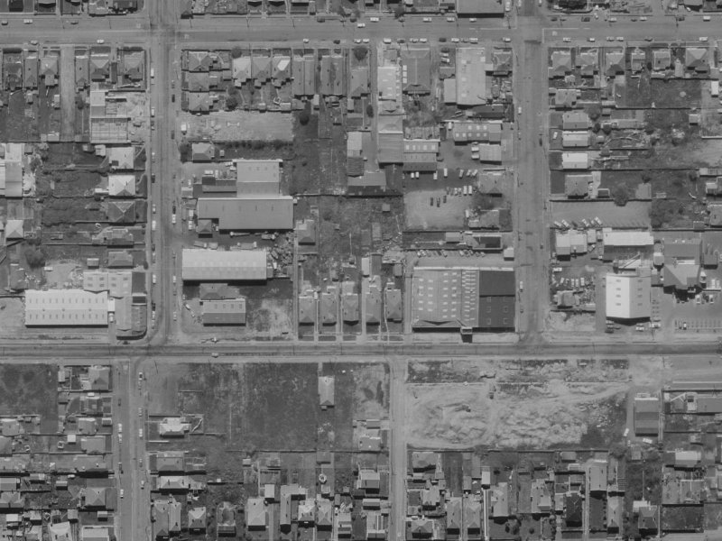 379 Brougham Street from the air, 1970-1974