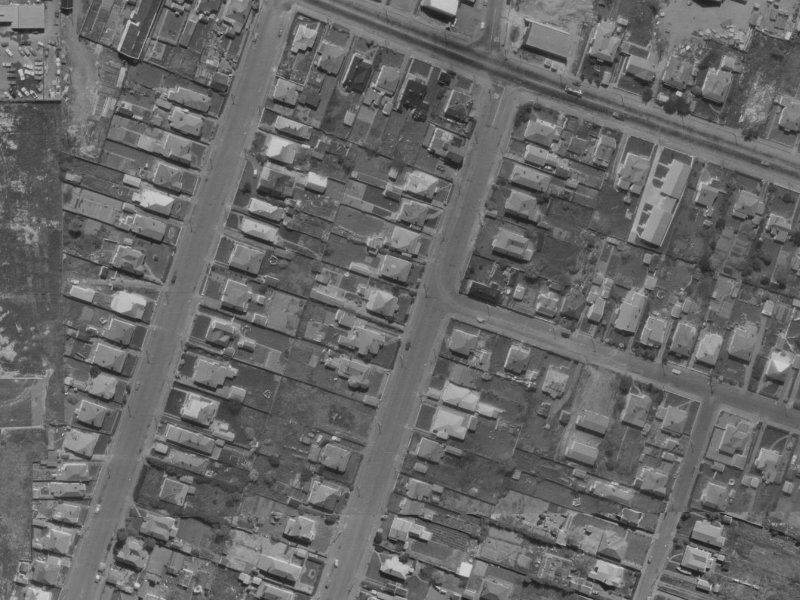 55 Thackeray Place from the air, 1970-1974
