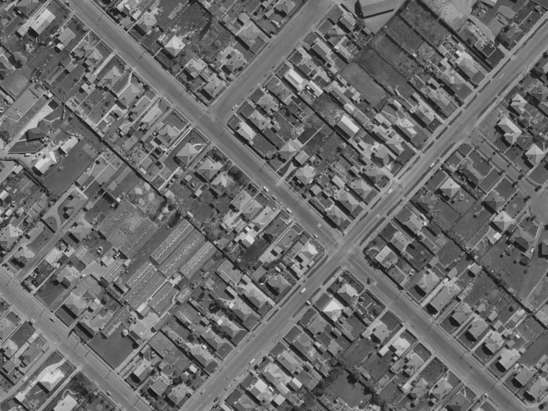 52 Wildberry Street from the air, 1970-1974