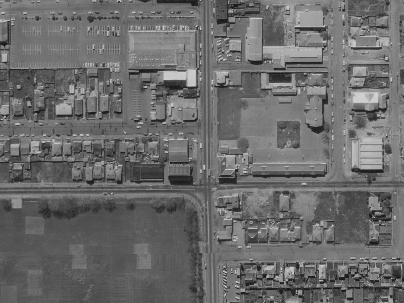 342 Colombo Street from the air, 1970-1974