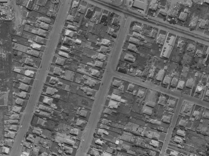 53-55 Thackeray Place from the air, 1970-1974