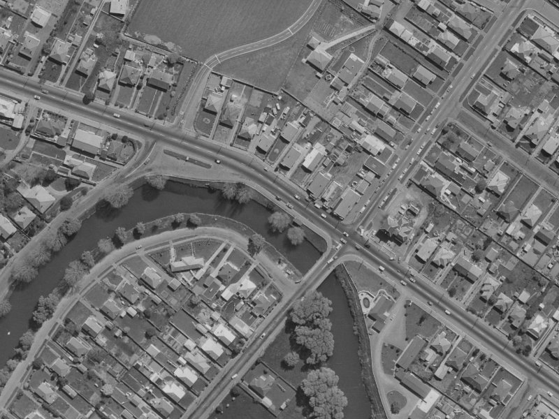 548 Ferry Road from the air, 1970-1974