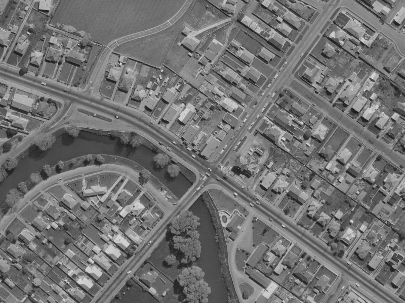613 Ferry Road from the air, 1970-1974