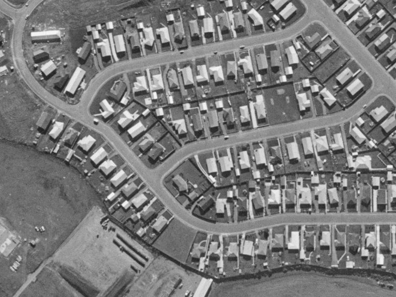 20 Waitohi Street from the air, 1970-1974