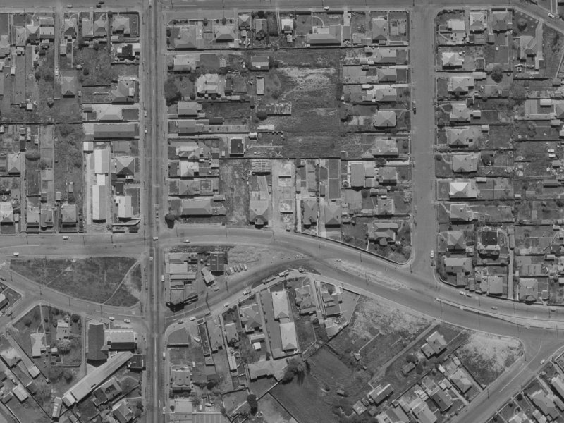 109 Brougham Street from the air, 1970-1974
