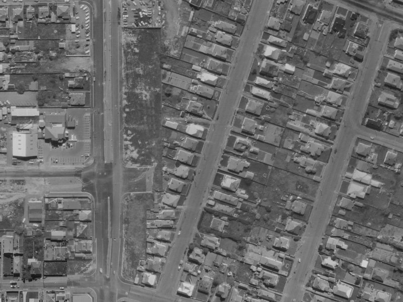 19 Defoe Place from the air, 1970-1974