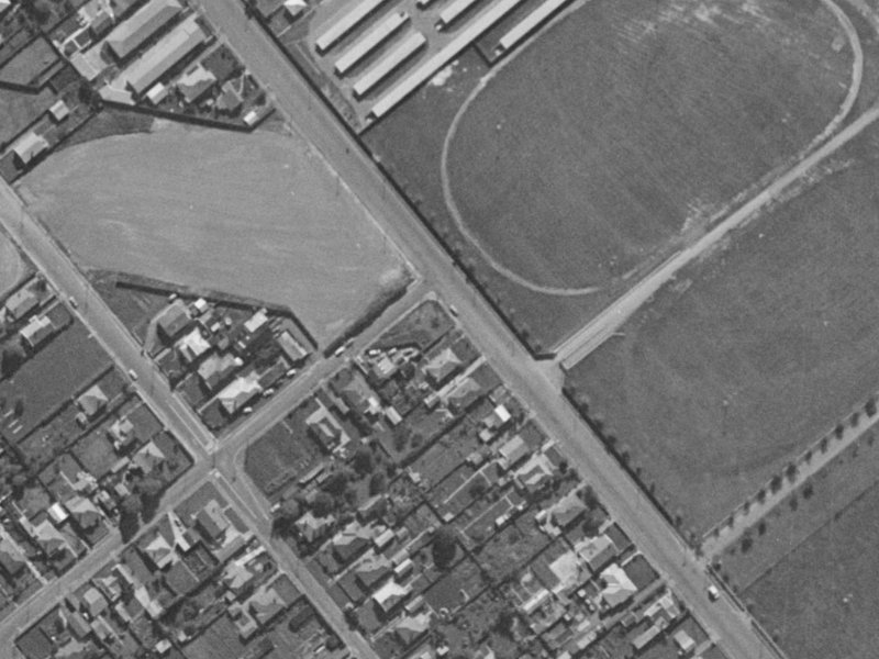 26 Hillmorton Street from the air, 1970-1974
