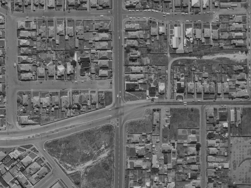 34 Antigua Street from the air, 1970-1974
