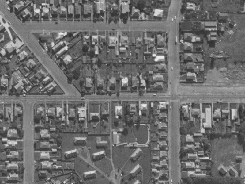 121 Jerrold St North from the air, 1970-1974