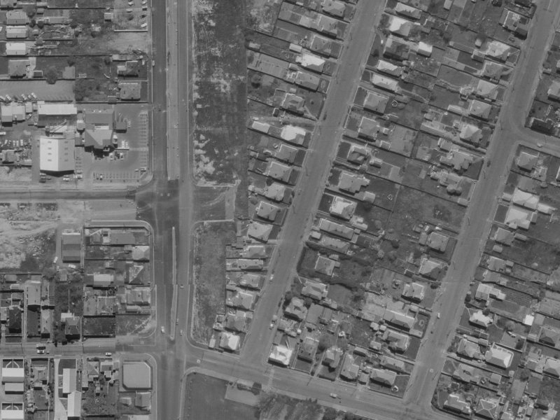 23 Defoe Place from the air, 1970-1974