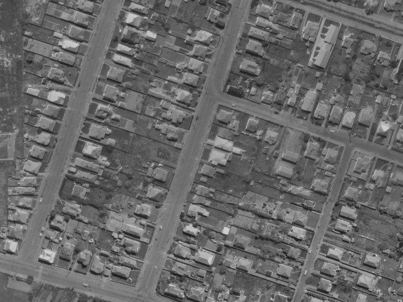 40 Thackeray Place from the air, 1970-1974