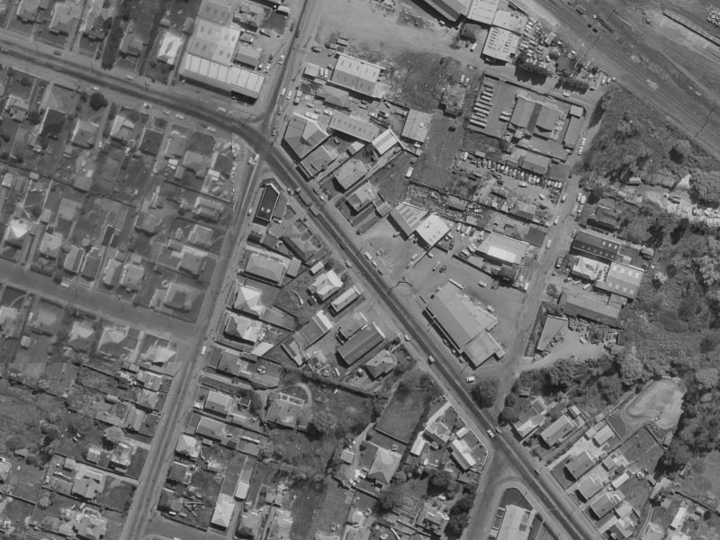 12 Opawa Road from the air, 1970-1974