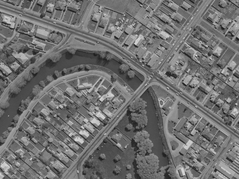 3 Clarendon Terrace from the air, 1970-1974