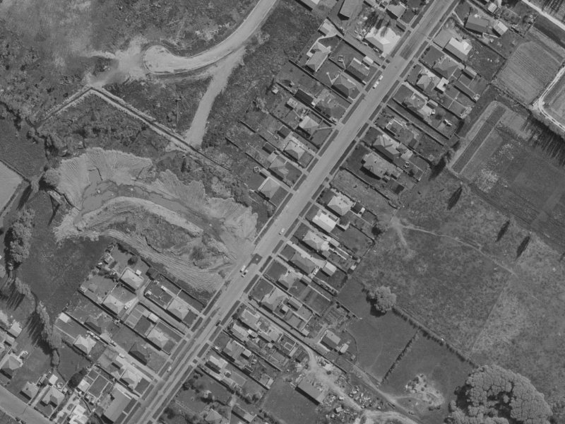 49E Saint Johns Street from the air, 1970-1974