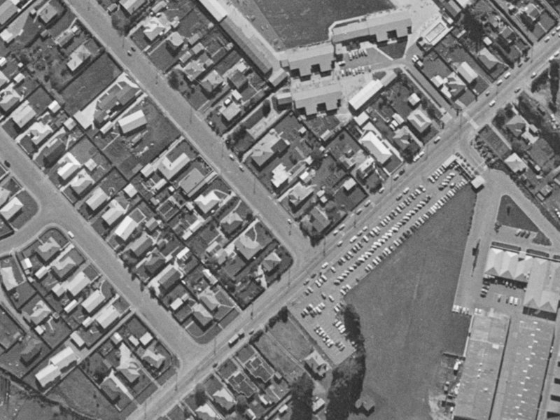 47 Seymour Street from the air, 1970-1974