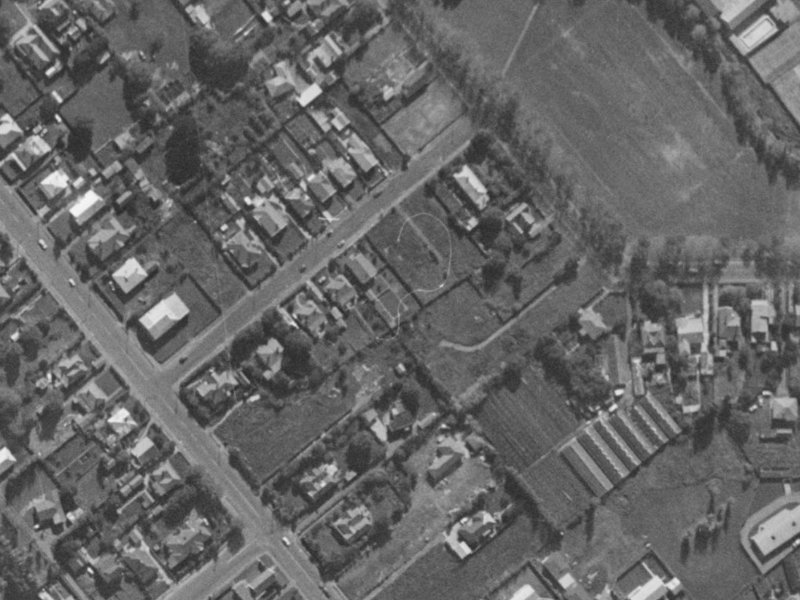 465–479 Barrington Street from the air, 1970-1974